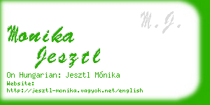 monika jesztl business card