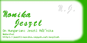 monika jesztl business card